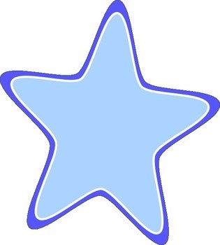 Rounded Star Clip Art N10