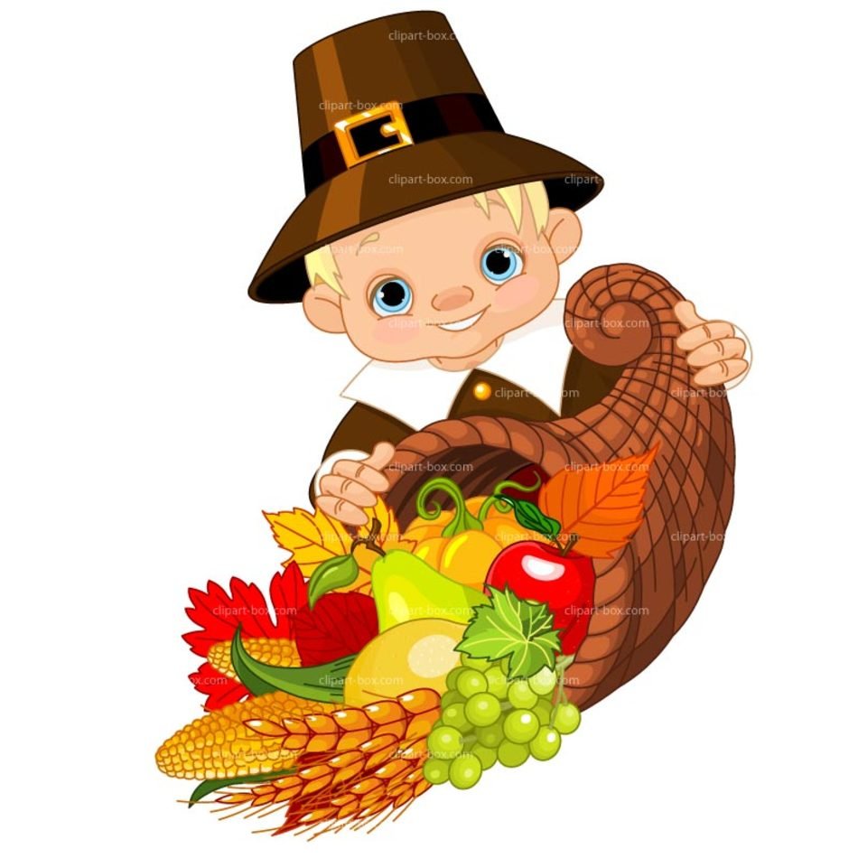 picture of a boy with a basket of vegetables