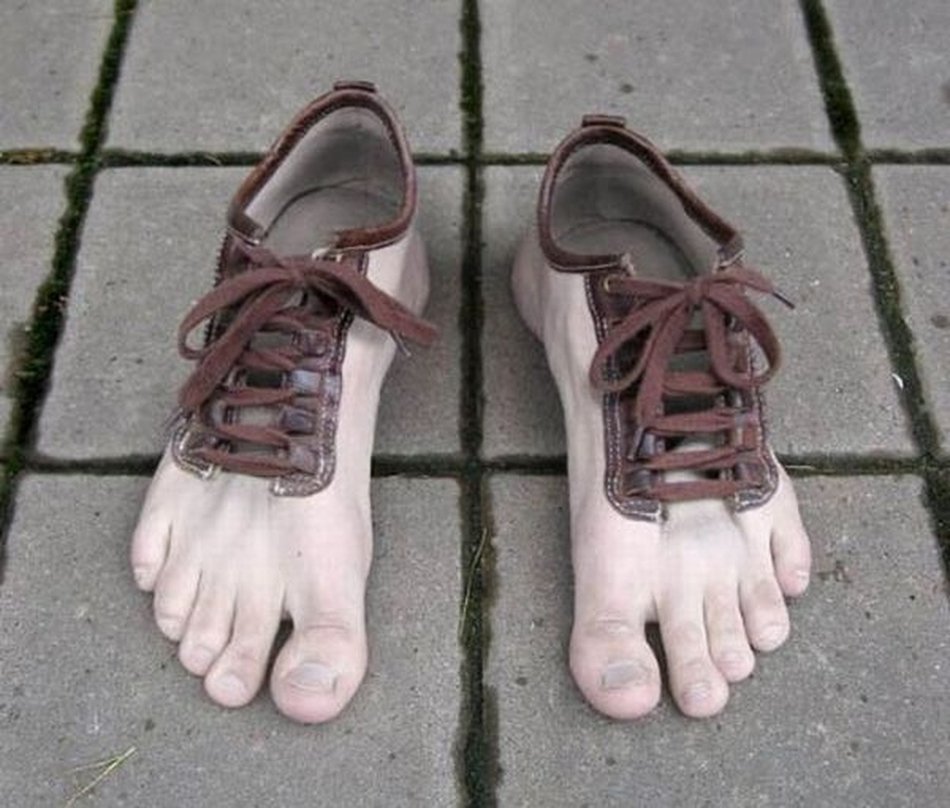Human weird shoes