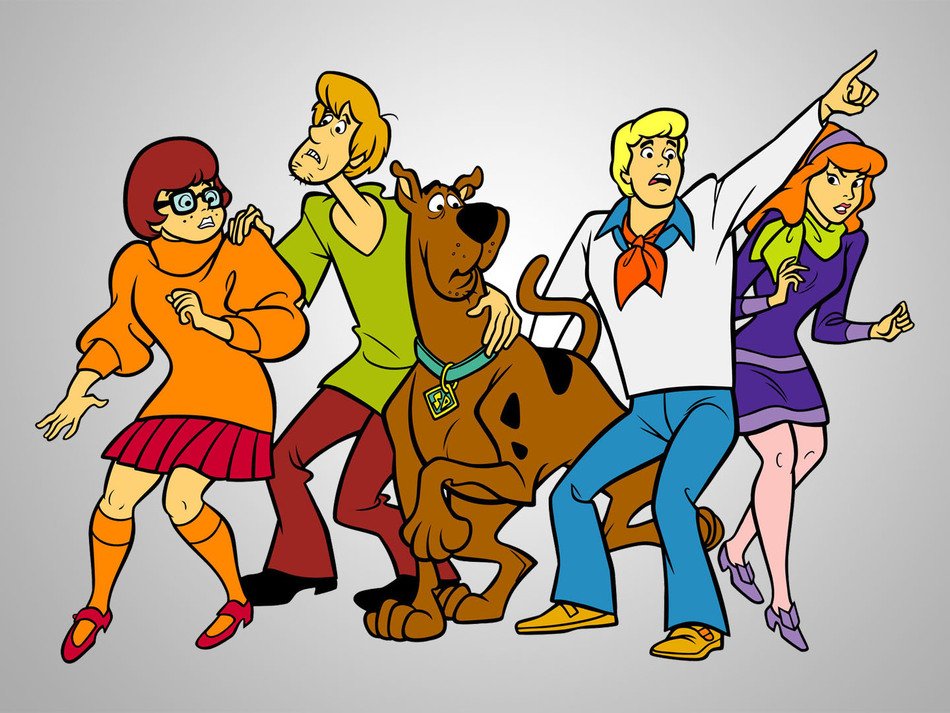 Scooby Doo cartoon characters as a graphic image