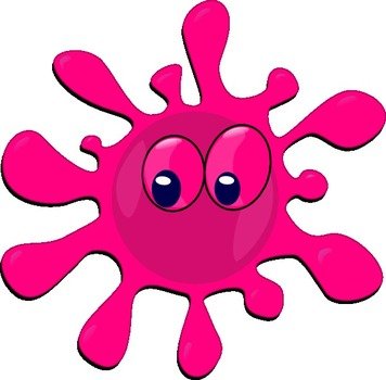 Pink Paint Splatter Clip Art N5