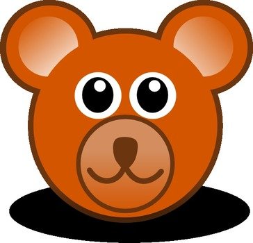 Teddy Bear Face Clip Art N3