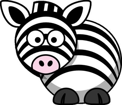 Cartoon Zebra Clip Art N12