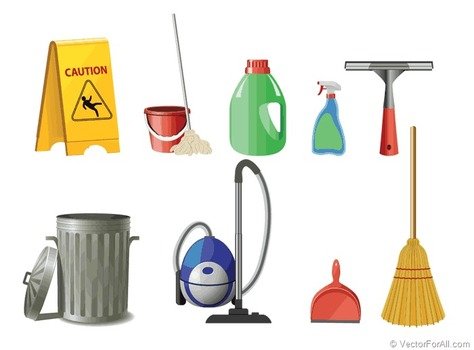 Clip Art Cleaning Tools