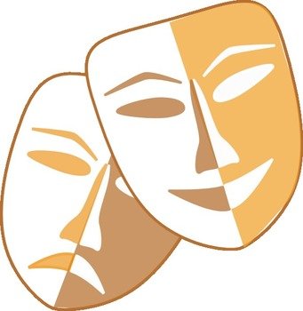 Theater Masks Clip Art N4
