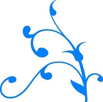 Blue Flower Clip Art N32