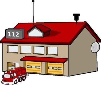 Fire Station Clip Art N9
