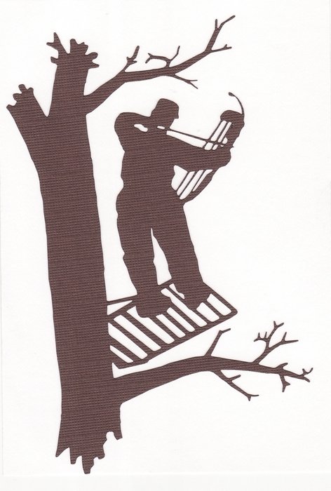 bow hunting as a graphic illustration