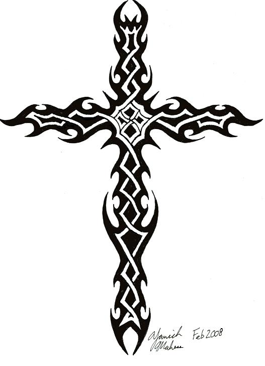 Tribal Crosses Tattoo Designs Free Image Download   662648 