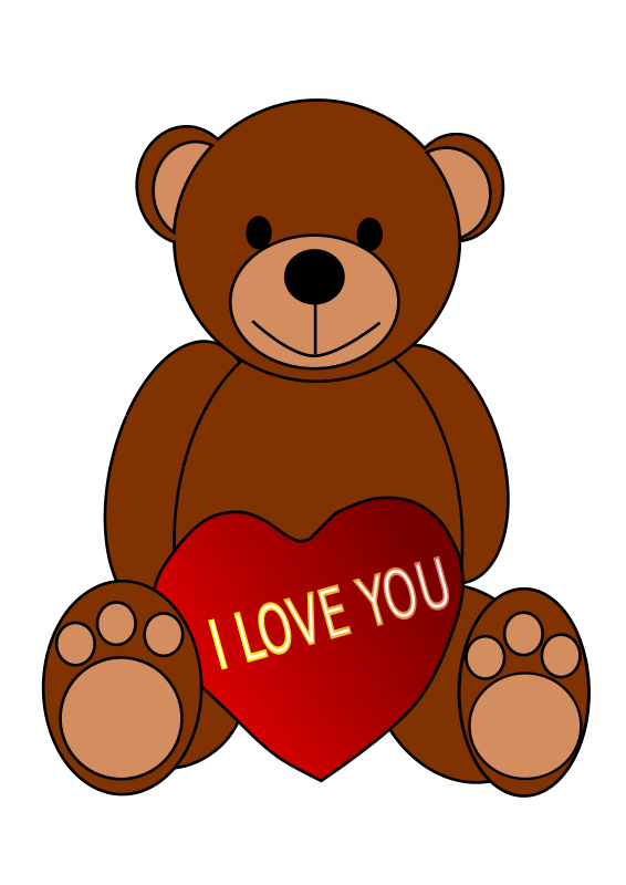 Teddy Bear Holding Heart - You Are My Love: Express Your Love with a Soft  and Cuddly Gift