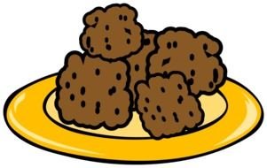 Meatballs Clip Art drawing