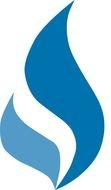 Natural Gas Flame Logo drawing