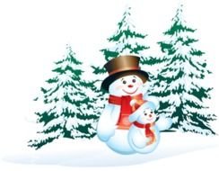 Snowman Valentine Clip Art