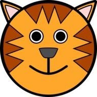 Tiger Face Clip Art N8