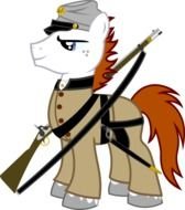 pony soldier as a cartoon character
