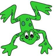 cartoon spotted frog
