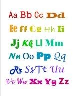 Printable Alphabet Letters Clip Art N4
