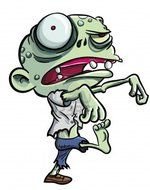 Clipart of cartoon Zombie