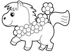 Coloring Pages with pony