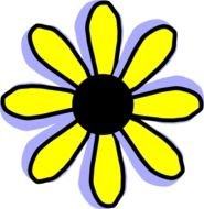 Yellow Flower Clip Art N19