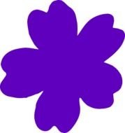 Purple Flower Clip Art N39