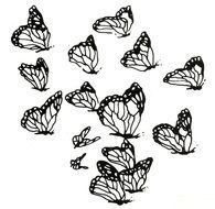 Butterfly Flower Clip Art N10