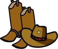 brown Cowboy Boots drawing