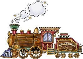 Clipart of Steam Train