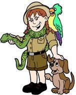 Zoologist Clip Art N2