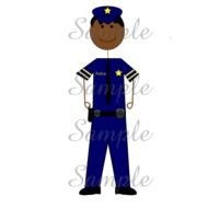 Police Stick Figure Clip Art N2