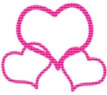 Hearts Frame Clip Art drawing