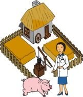 Cartoon Pig Clip Art N27