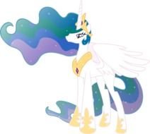 Princess Celestia, the most magical MLP character in darkness