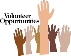 Colorful Volunteer Opportunities clipart