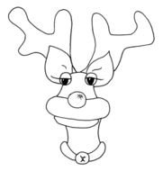 Reindeer Face Clip Art