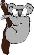 grey Bear Clip Art drawing