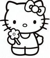 Hello Kitty Birthday Coloring Pages drawing