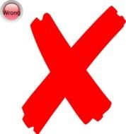 Red XMark Clip Art