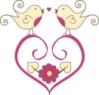 Heart Flourish as an illustration