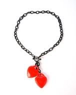 Double Heart Necklace drawing