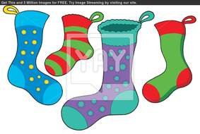 Christmas Socks Clip Art