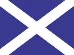 blue Scotlands Flag drawing