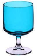 blue wine glass