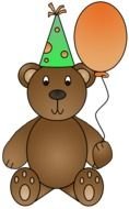 Birthday Bear drawing