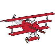 Red And White Cartoon Plane Clipart