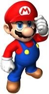 Super Mario in a red cap