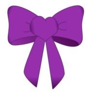 Purple Bow Clip Art N5
