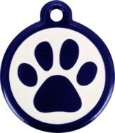 Clipart of Blue Paw Print
