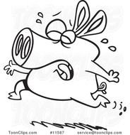 Cartoon Pig Crying