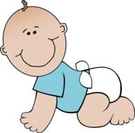 illustration of the cartoon baby
